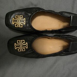 Tory Burch Black Ballet Flats